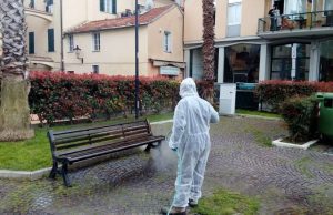 Questa mattina sanificazione di Loano