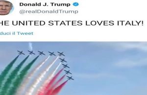 Trump: USA loves Italy. Post fissato in alto su Twitter. Toti: UE invece assente