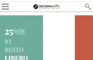 25 aprile 2020: #iorestolibera #iorestolibero