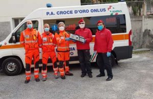 Donato sanificatore alla Croce d’Oro di Cervo