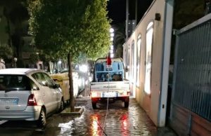Terzo intervento di sanificazione strade di Alassio