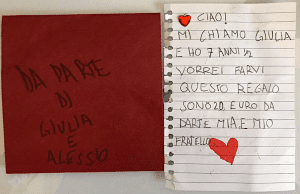 Bimba di 7 anni dona i suoi risparmi alla CRI di Savona