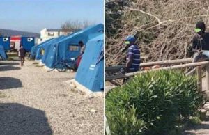 I migranti nella tendopoli: non vogliamo cibo, ma soldi. Protezione civile cacciata via