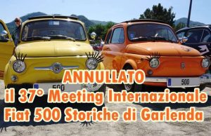 Annullato il 37° Meeting Internazionale Fiat 500