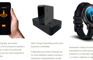 App e braccialetto digitale con orologio per distanziamento sociale