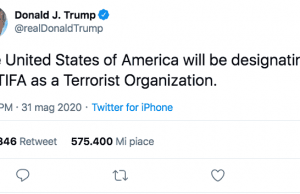 Disordini e violenze di piazza organizzate: da noi coccolati, in Usa Antifa terroristi