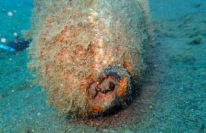 Trovato ordigno bellico in mare davanti ad Albissola Superiore