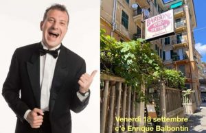 Venerdi 18 settembre da Barisone a Sestri Ponente c’è Enrique Balbontin