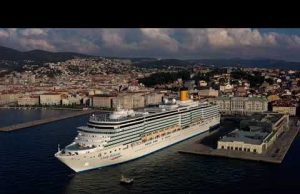 Deliziosa è partita da Trieste: ritornano le crociere di Costa | Video