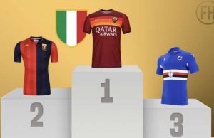 Genoa e Samp sul podio delle maglie più belle di serie A