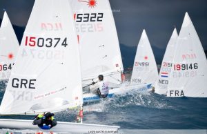 Spettacolari regate all’ Europeo Master Laser di Andora