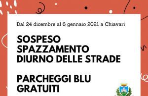 Chiavari, sospeso pagamento parcheggi blu