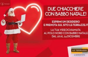 Da Le Terrazze di La Spezia videochiamata con Babbo Natale