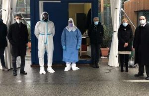 Santa Margherita, inaugurato punto tamponi drive through