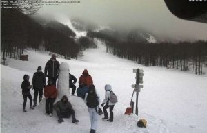 La web cam di Limet e il pupazzo di neve particolare al Prato della Cipolla
