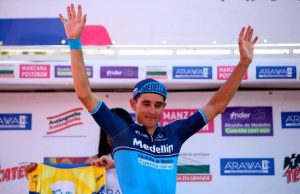 Oscar Sevilla in maglia gialla al Classico RCN
