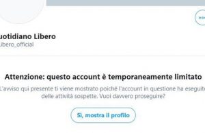 L’era della censura: Twitter blocca Libero, solidarietà da Meloni e Salvini