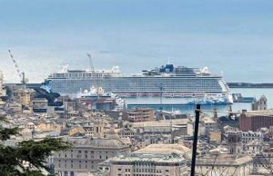 La Norwegian Escape in riparazione alla San Giorgio del Porto