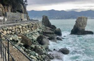 Simbolo di Portofino e Paraggi non c’è più: il pino aveva resistito a mareggiate 2018