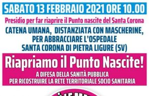 Catena umana in difesa del S. Corona di Pietra Ligure