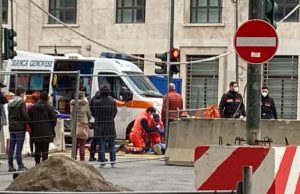 Uomo a terra in Brigate Partigiane, sul posto i Carabinieri