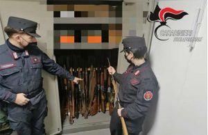 I Carabinieri Forestali di Triora sequestrano armi a bracconieri