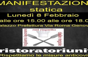 Lunedì i ristoratori liguri tornano in piazza: non siamo untori, vogliamo lavorare