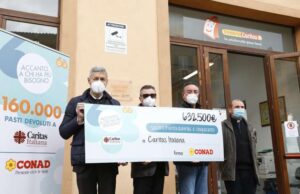 Conad dona alla Caritas Liguria 55.320 euro, pari a 14 mila pasti