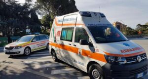 Incidente in corso Europa: scooter a terra, due feriti