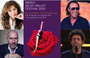 Nervi Music Ballet Festival 2021 dedicato a Carla Fracci. Sul palco Venditti, Gazzè, Bollani, Alice, Lastrico e Dado Moroni