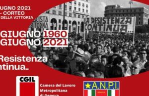 30 giugno del 1960, questo pomeriggio alle 16.30 manifestazione