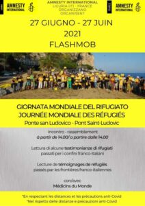 A Ventimiglia manifestazione Amnesty