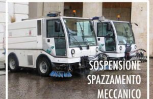 Sospensione spazzamento meccanico lungomare Chiavari Sospensione spazzamento meccanico lungomare Chiavari