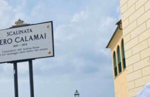 Scalinata Boccadasse intitolata a Piero Calamai, comandante Andrea Doria