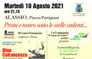 Alassio, premi e teatro sotto le stelle cadenti Alassio, premi e teatro sotto le stelle cadenti