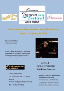 A Genova il concerto di piano di Deca