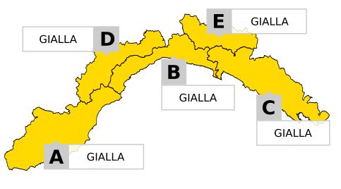 Allerta Gialla per temporali in tutta la regione