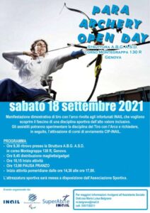 Al via il Para archery open day