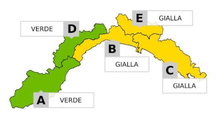 Arpal: allerta gialla per temporali prolungata fino alle 18 | Le previsioni