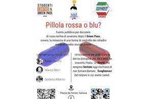 Pillola rossa o blu? | Incontro degli studenti genovesi sul dopo Green pass Pillola rossa o blu? | Incontro degli studenti genovesi sul dopo Green Pass