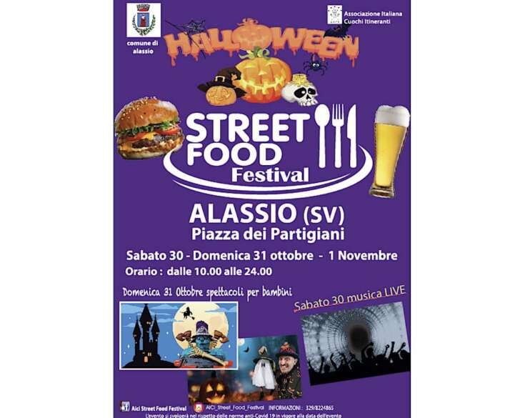 Alassio, arriva lo Street Food Festival per Halloween: gastronomia e divertimento