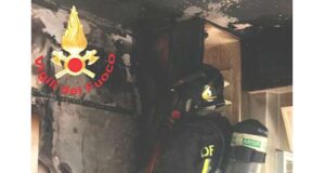 Apparizione, appartamento in fiamme in via Crocetta