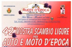 Da oggi ad Albenga la Mostra scambio ligure auto moto d’epoca
