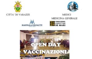 Open Day Vaccinazioni a Varazze venerdì 14 e domenica 23 gennaio 2022 varazze