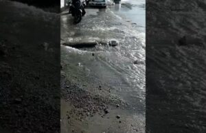 Tubo dell’acqua esplode in corso Europa a Genova | Video