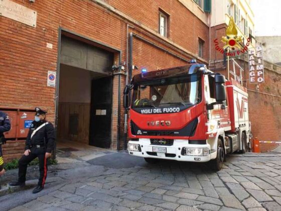 Evacuato per un incendio il Convitto Colombo a Genova