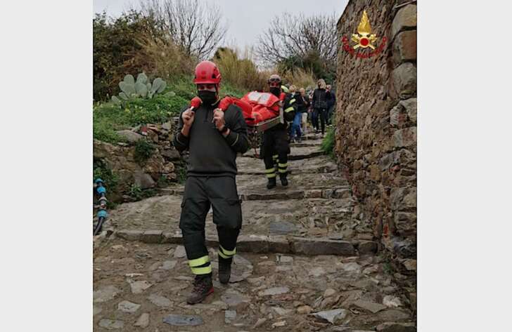 VVF e Soccorso Alpino in soccorso di un francese