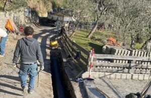 Recco, nuove fognature in frazione Megli, canali per acqua piovana