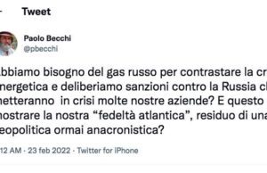 Becchi: Putin quasi come Pietro il Grande. No a sanzioni: danni a imprese italiane