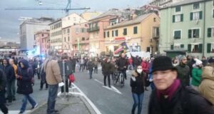 No green pass | Manifestazione a Genova per il 30esimo sabato di fila